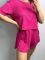 Жіночий домашній костюм 168-24 малиновий