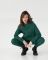 Спортивний костюм на флісі з подовженим худі 101-22 смарагд