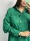 Жіночий лляний костюм 134-23 зелений