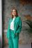 Льняной женский костюм 127-23 зеленый