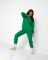 Жіночий теплий спортивний костюм  063-21 зелений