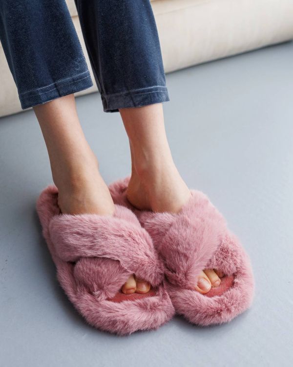 Домашні жіночі капці 2323 пудра