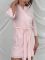 Трикотажний жіночий халат для дому 232-24 рожевий