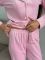 Велюрова піжама на ґудзиках жіноча 098-22-4 зефірний