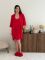 Шовковий жіночий халат 074-22 червоний
