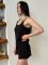 Жіноча трикотажна піжама (майка та шорти) 273-25 чорна
