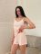 Жіноча трикотажна піжама (майка та шорти) 273-25 рожева
