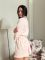 Трикотажний жіночий халат для дому 232-24 рожевий