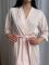Трикотажний жіночий халат для дому 232-24 рожевий